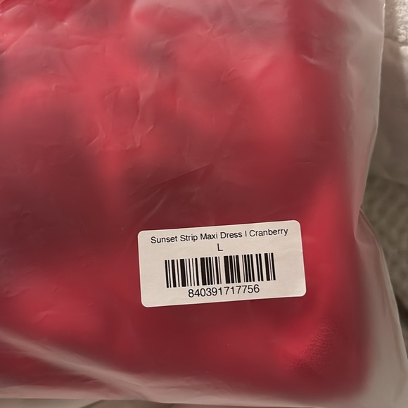 NWT Rumored Red Formal Satin Maxi Dress plunge V-neck floor length open back - Picture 9 of 10